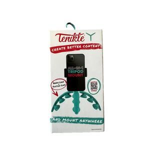 Tenikle Flexible Tripod Teal Bendable Suction Cup Phone Mount – Unused